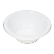 Plastic Dinnerware, Bowl, 12 oz, White, 125/Pack