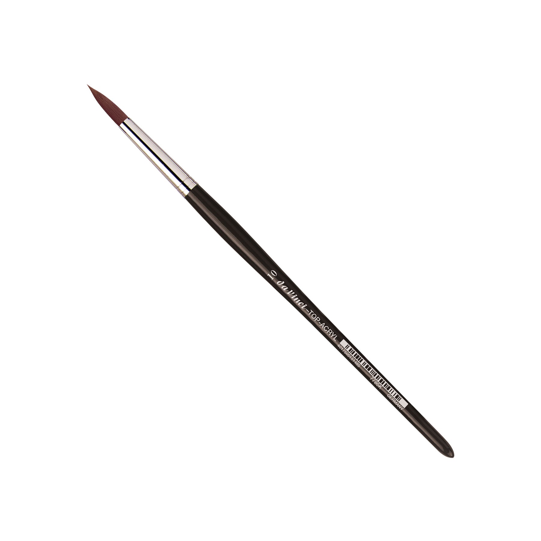 TOP-ACRYL Red-Brown Brush, Synthetic, Acrylic & Oil, Round, Series 7785K, Size 10