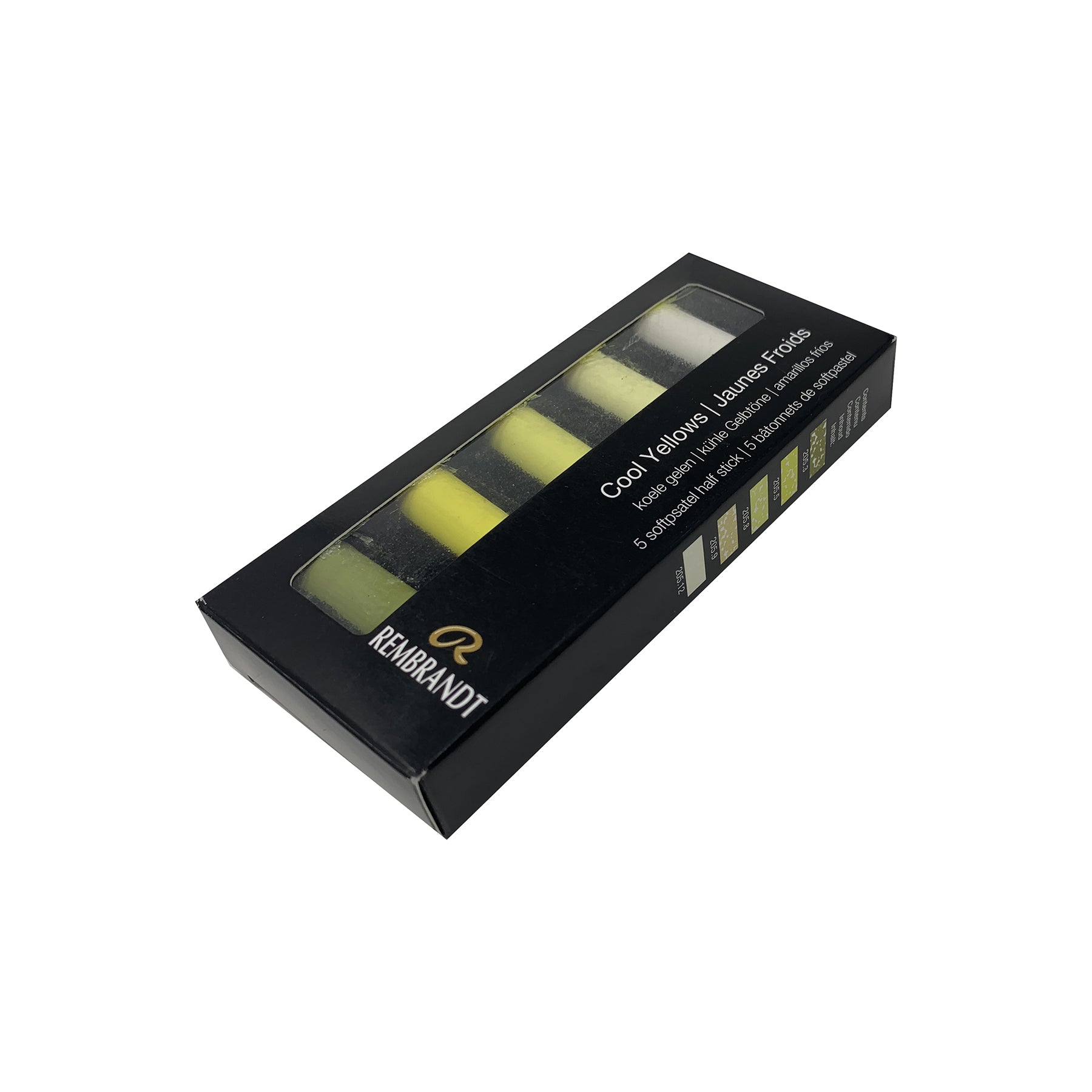 Soft Pastels Micro Sets, 5 Half Sticks, Cool Yellows