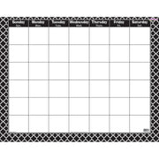 Moroccan Black Wipe-Off® Calendar, Monthly