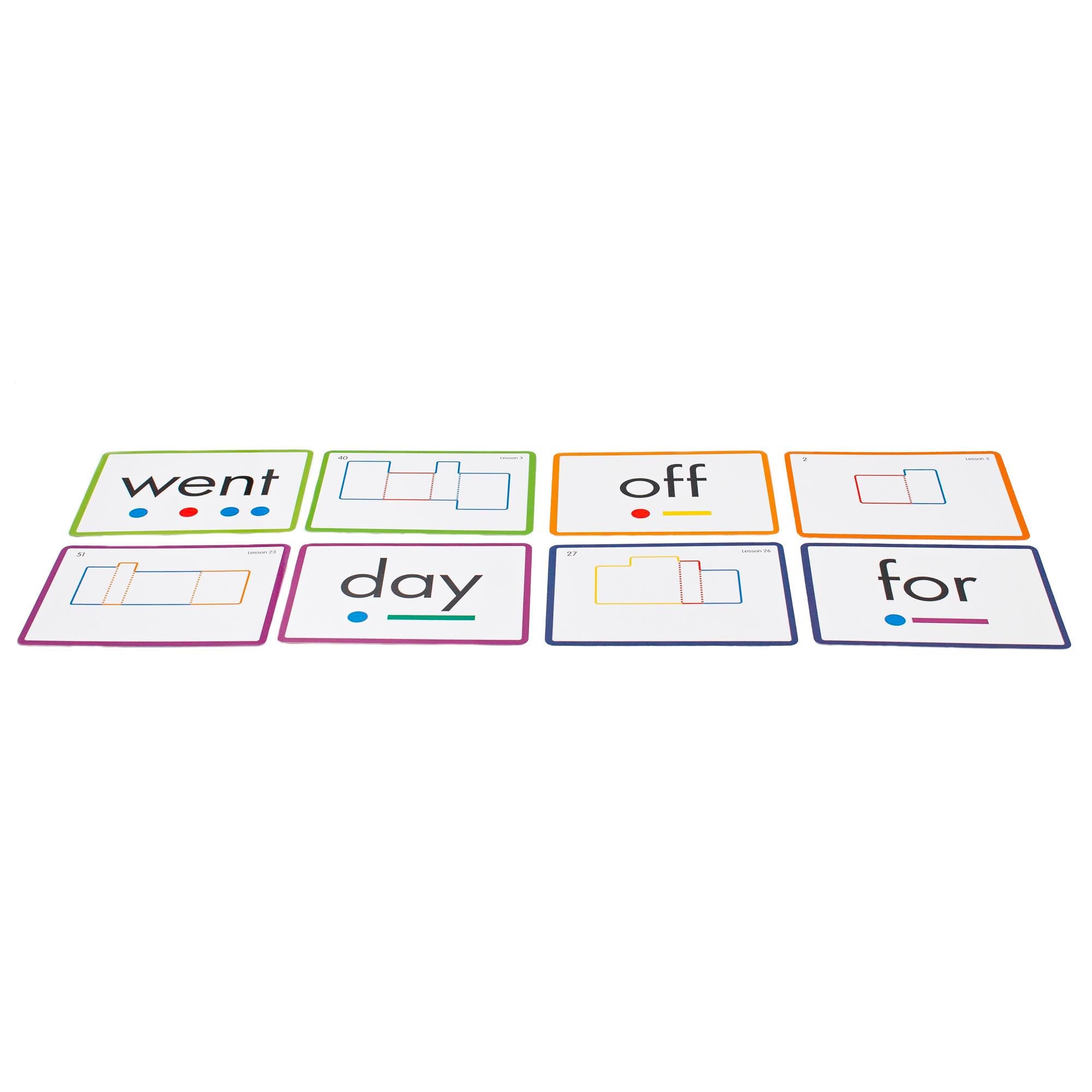 Rainbow Phonics Sight Word Cards, High Freguency