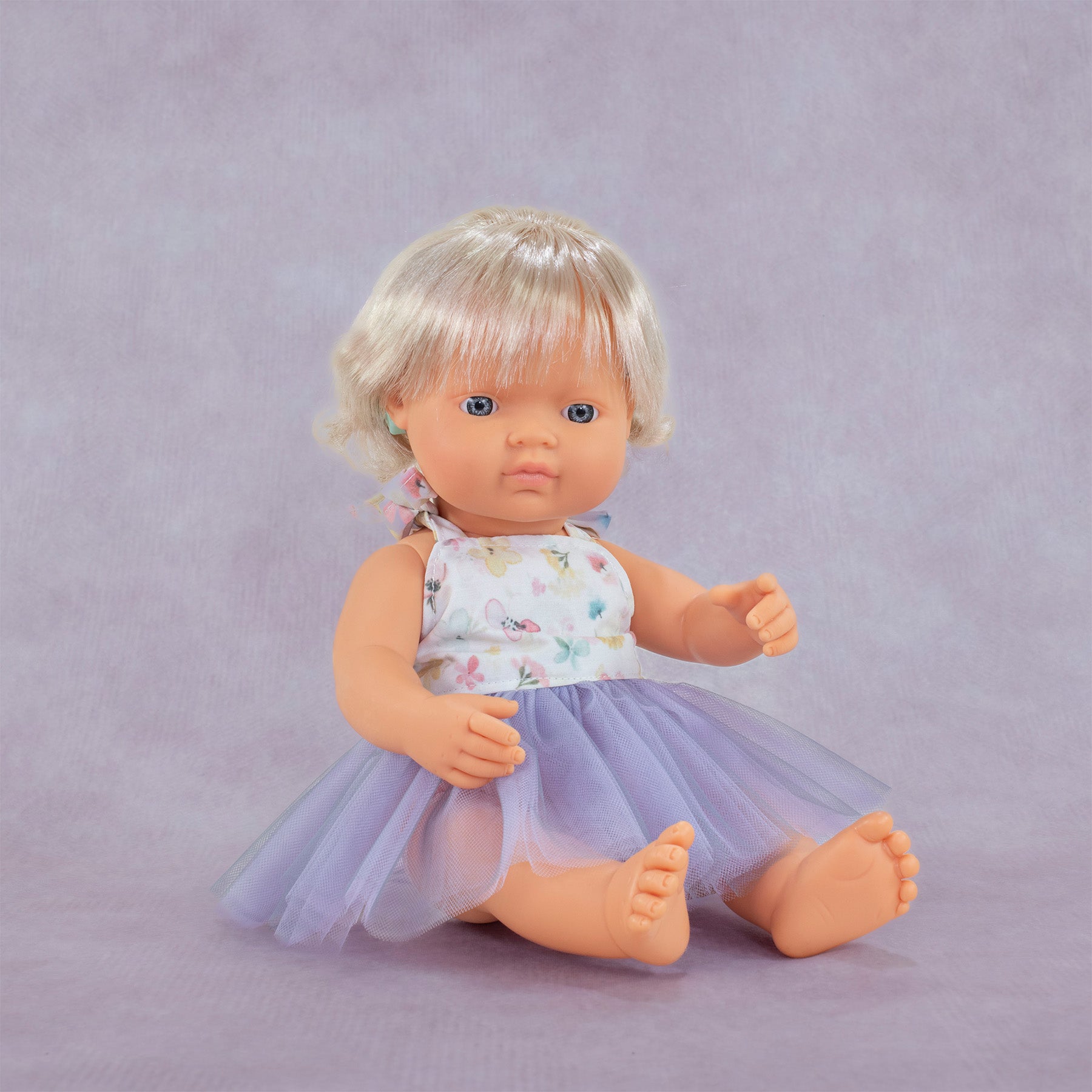 My Friends & Me Baby Doll, Caucasian Girl With Hearing Implant, 15", Boxed