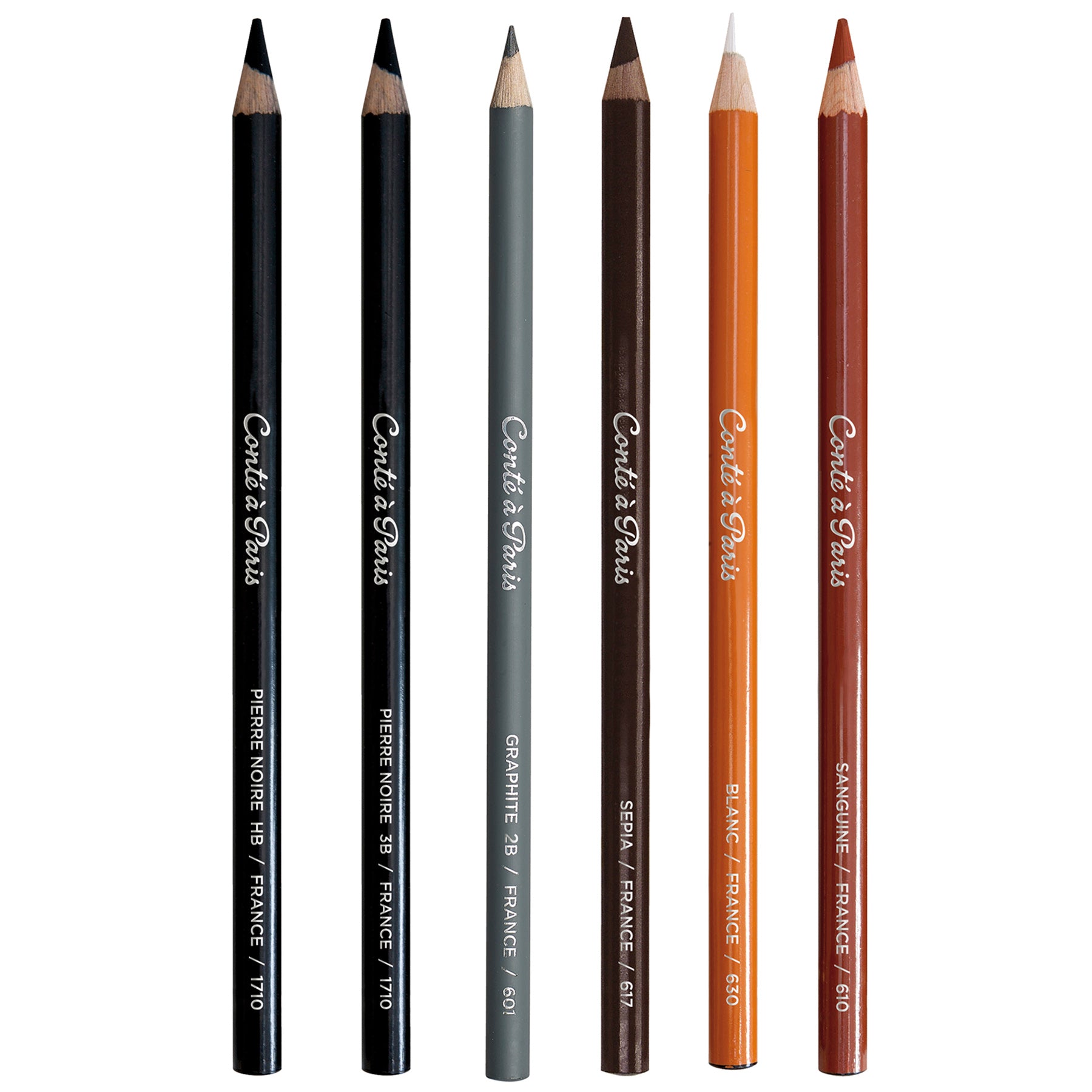 Sketching Pencils, Assorted, Set of 6
