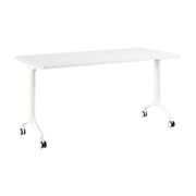 Bush Business Furniture Synergy 60-inch Rectangle Modular Office Conference Table in White - 59.45" Width x 29.37" Depth x 29.62" Height