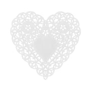 Doilies - Heart, 36 ct., 4" White