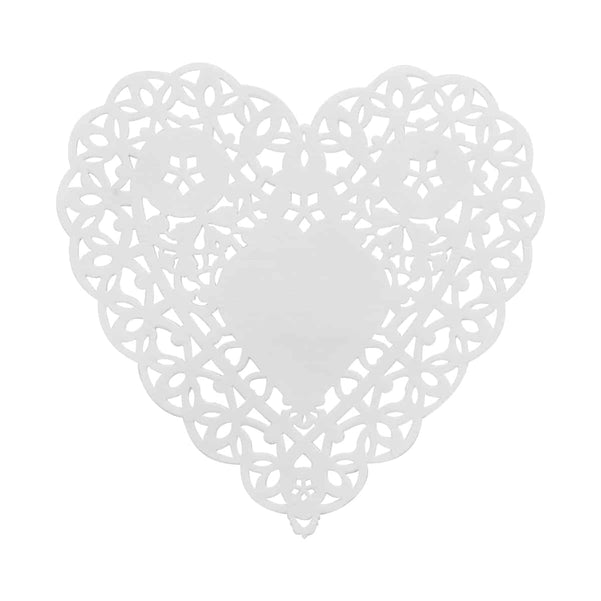 Doilies - Heart, 100 ct., 4" Pink