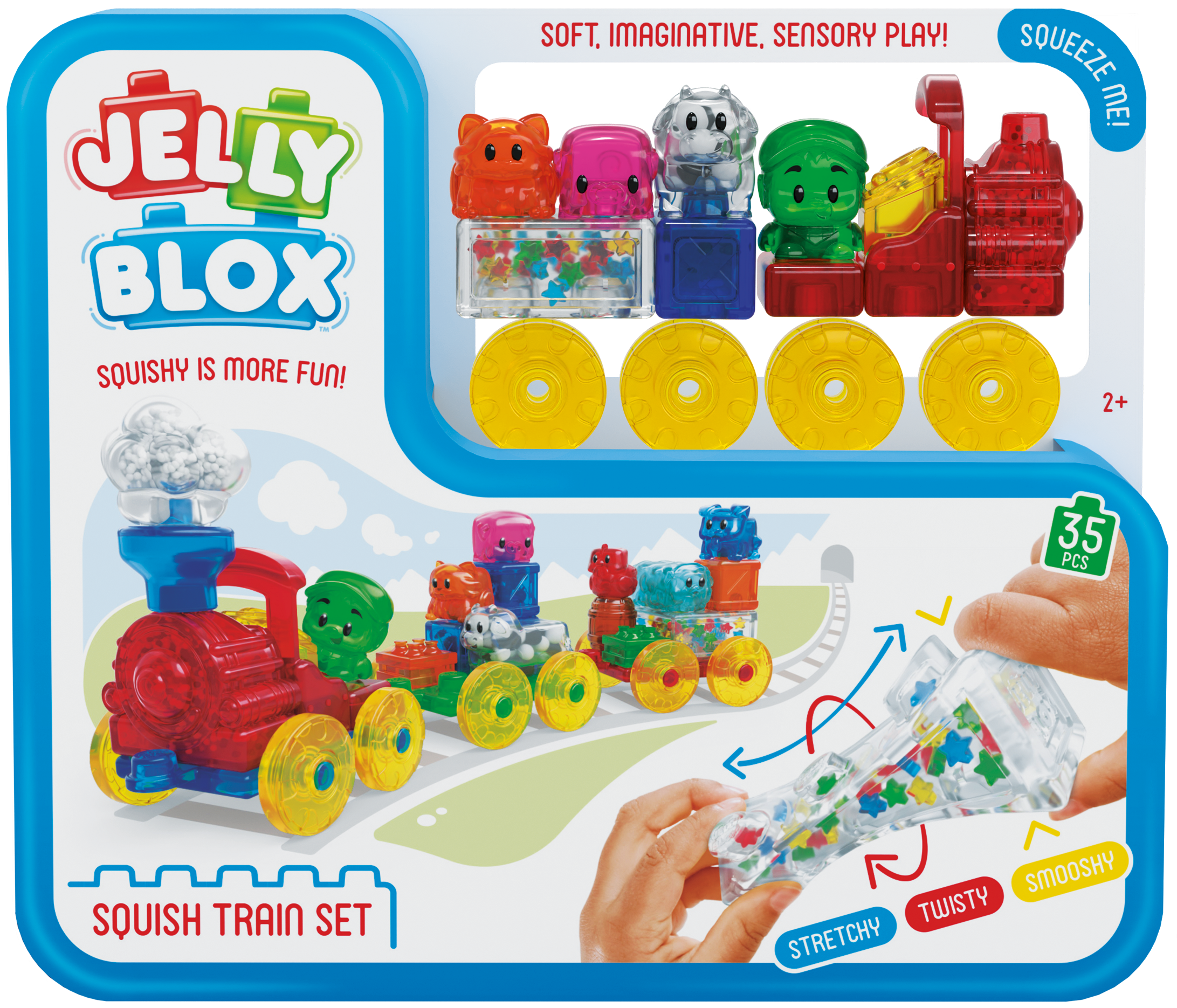 Jelly Blox - Squishy Train Set