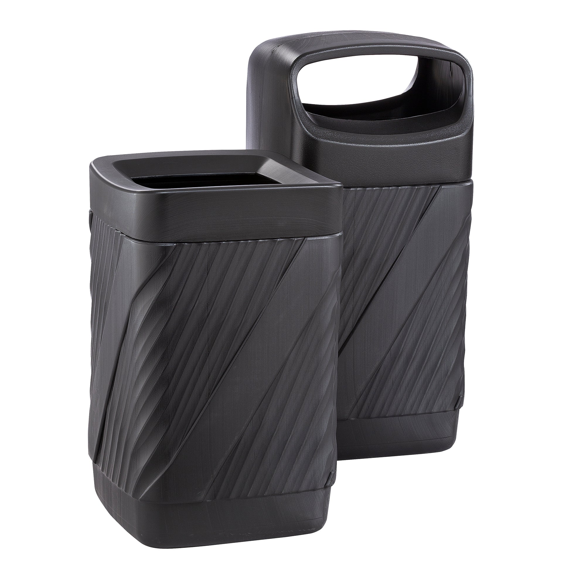 Receptacle Twist Can 38Gal Blk
