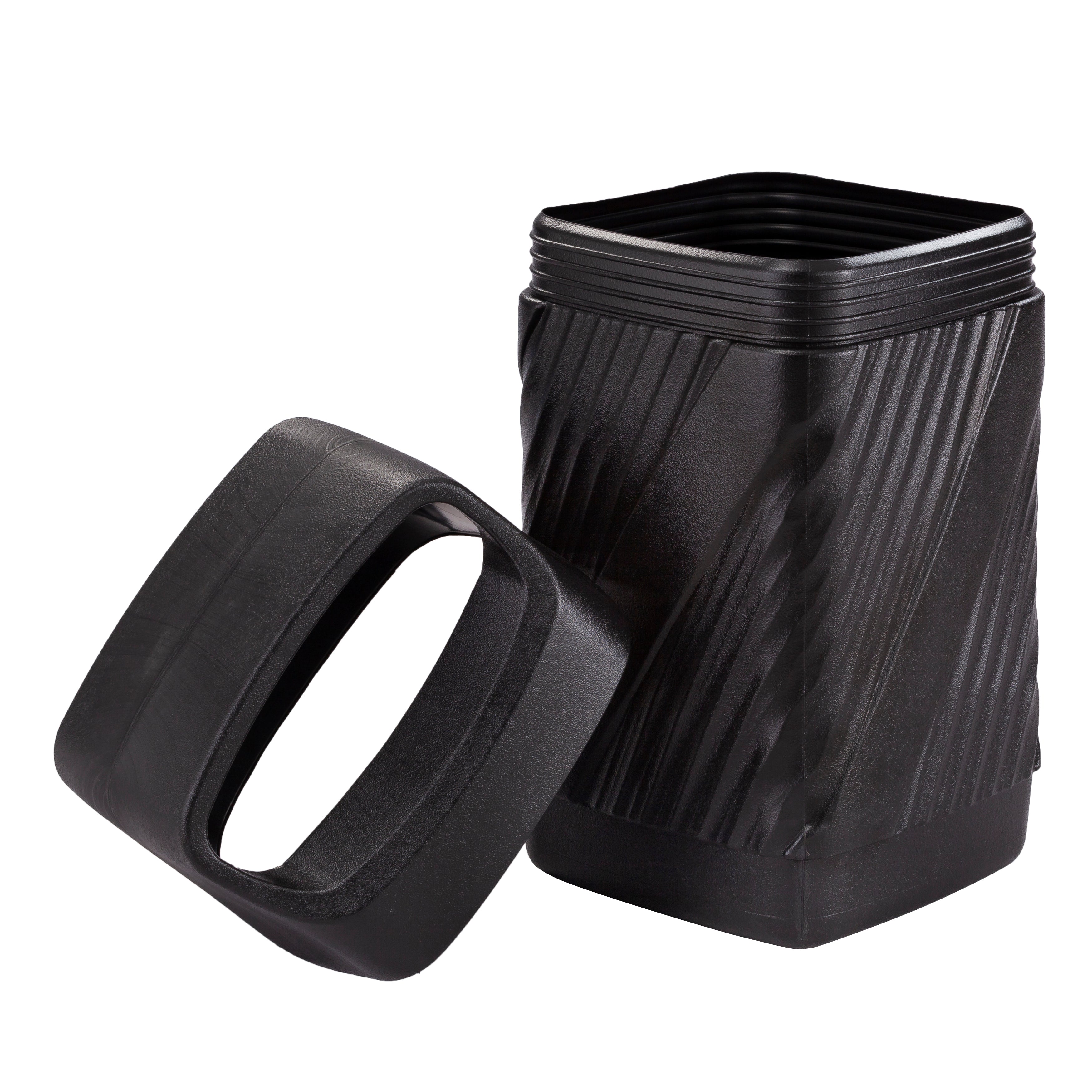 Receptacle Twist Can 38Gal Blk