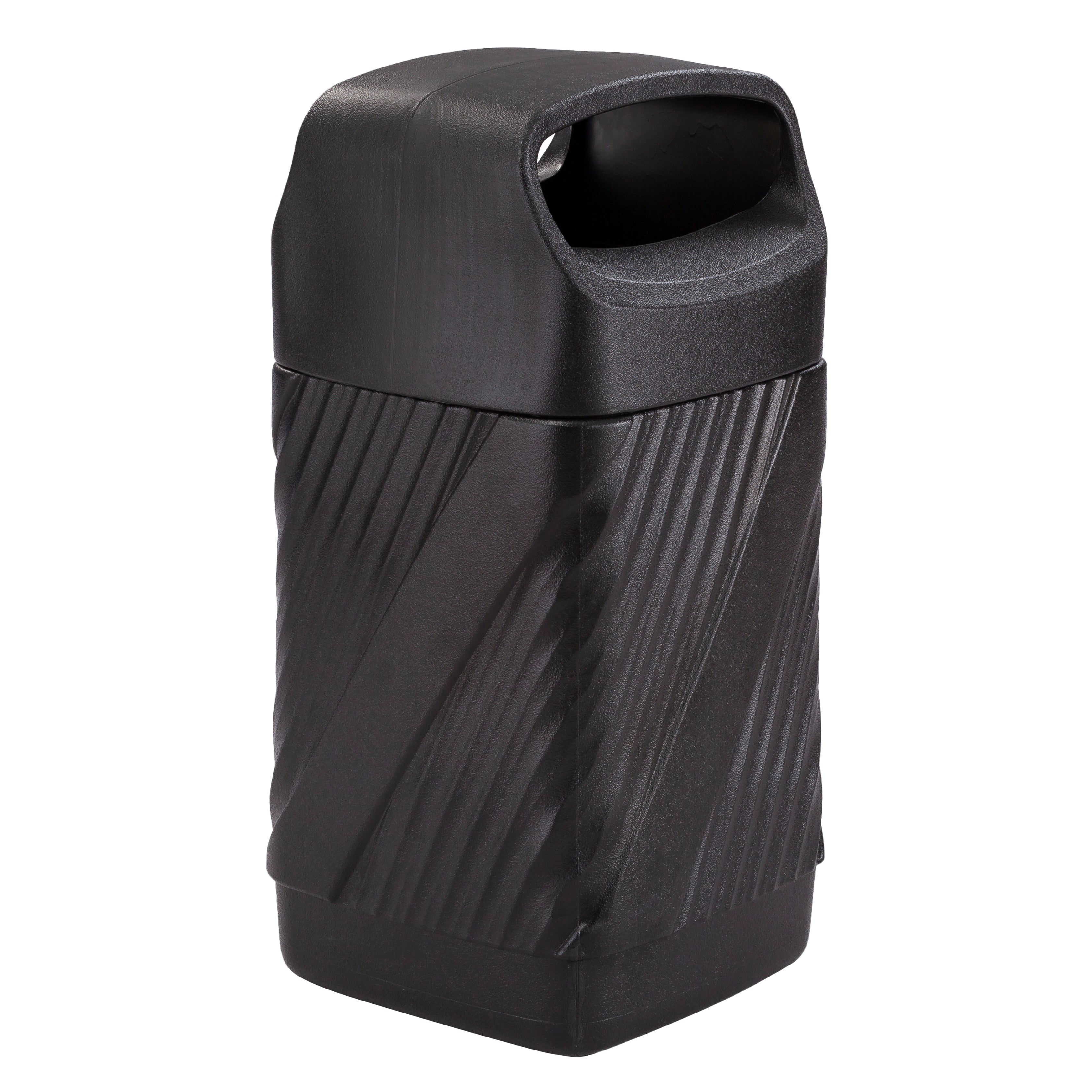 Receptacle Twist Can 38Gal Blk