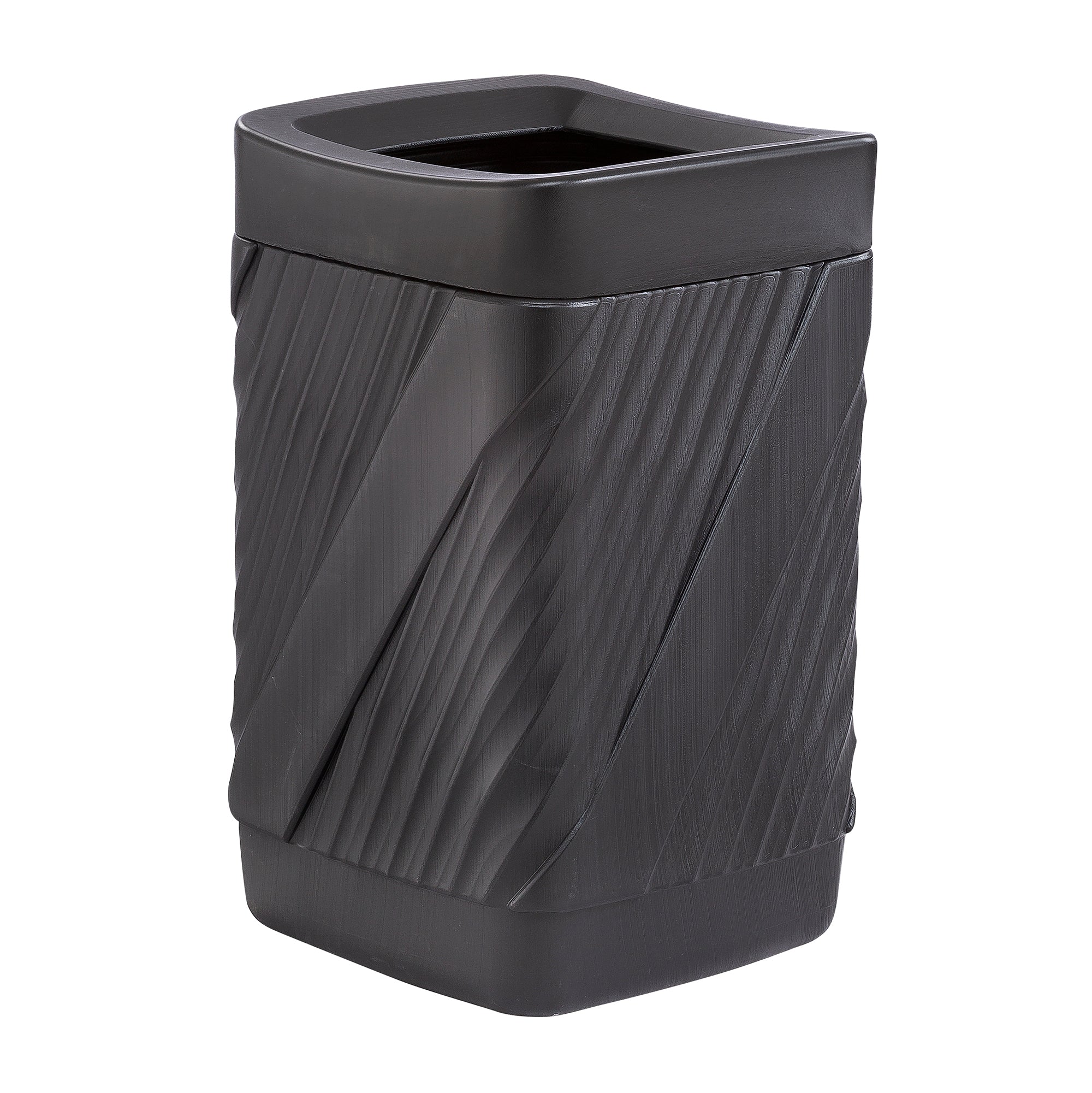 Receptacle Twist Can 38Gal Blk