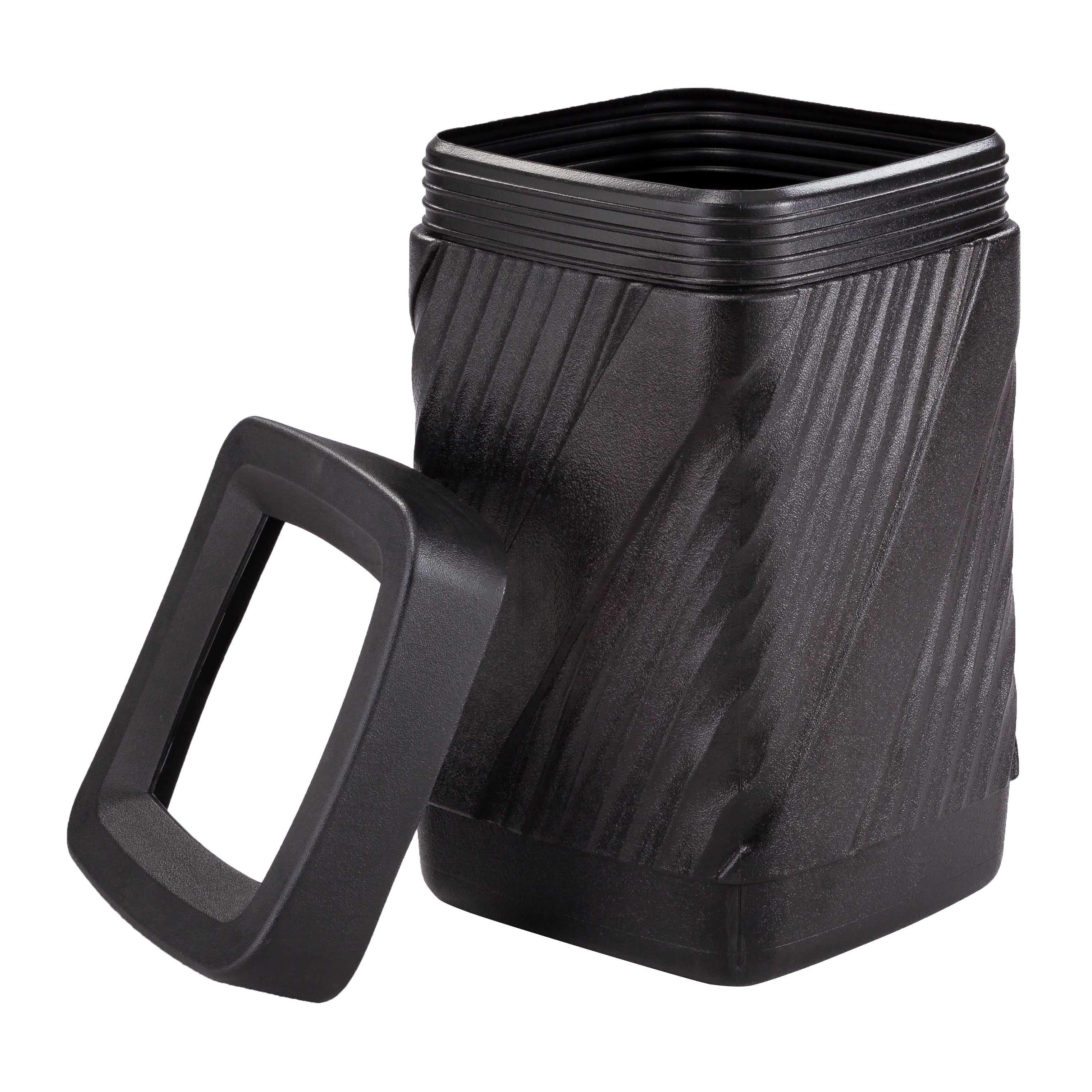 Receptacle Twist Can 38Gal Blk