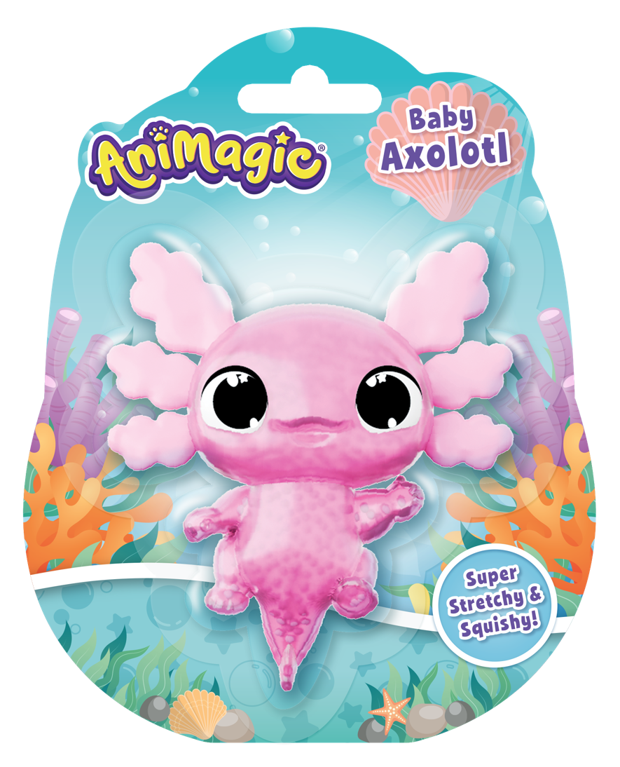 Animagic - Baby Axolotl Assortment  contains  4 Pink , 4 Orange