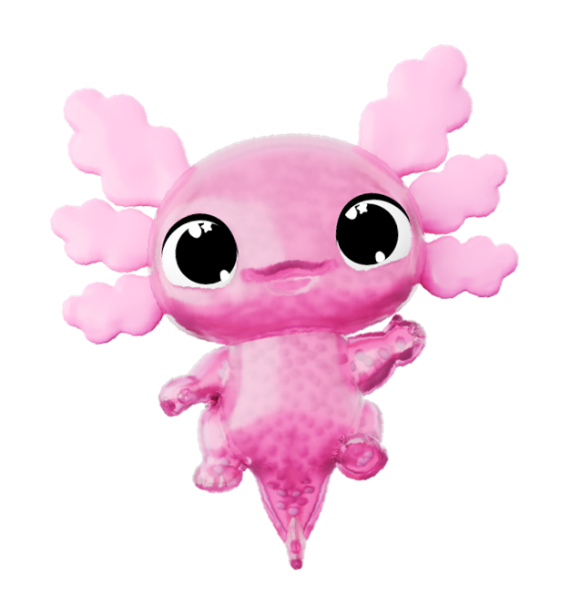 Animagic - Baby Axolotl Assortment  contains  4 Pink , 4 Orange
