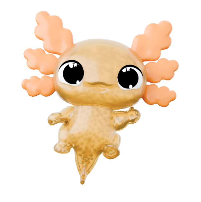 Animagic - Baby Axolotl Assortment  contains  4 Pink , 4 Orange