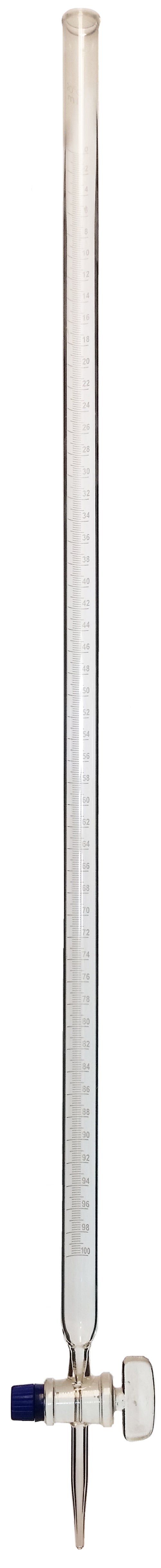 Burette Glass with Ground Glass Stopcock 100ml. Each.