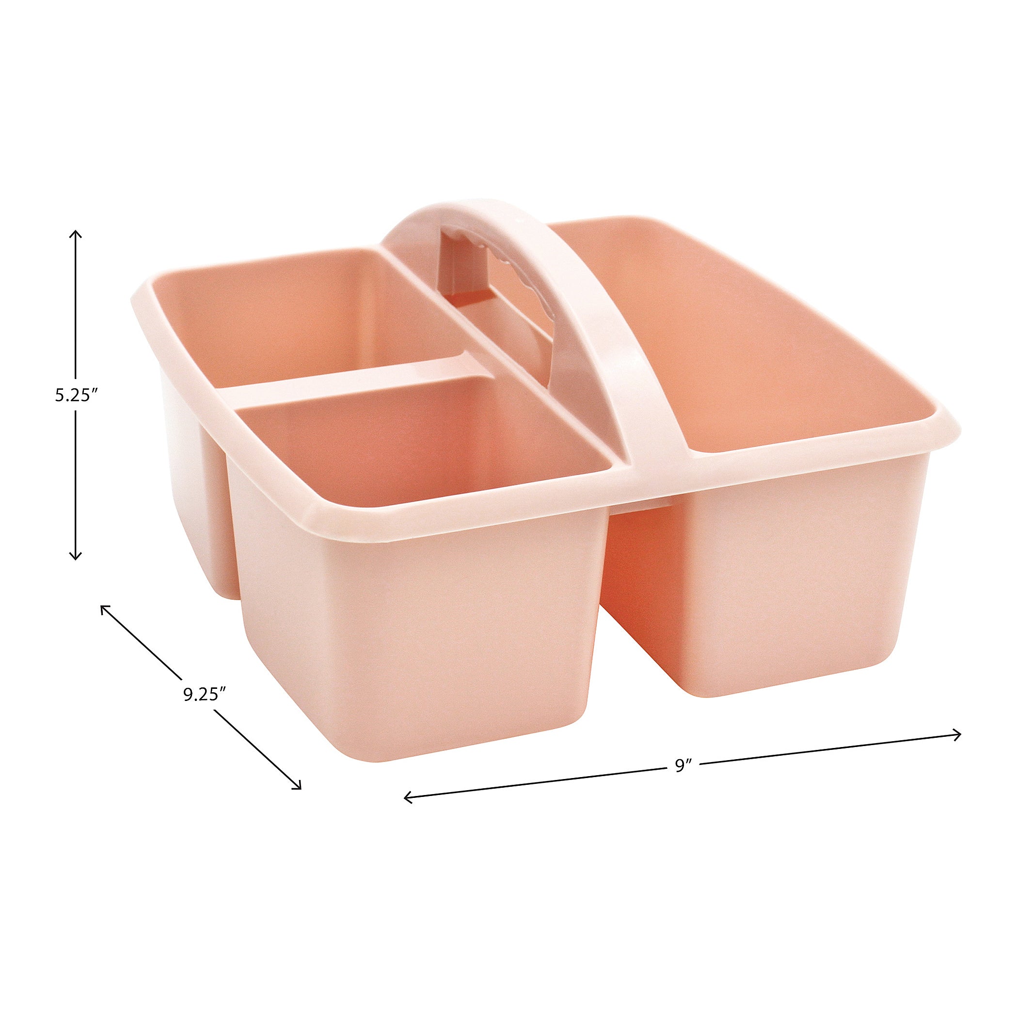 Blush Plastic Storage Caddy