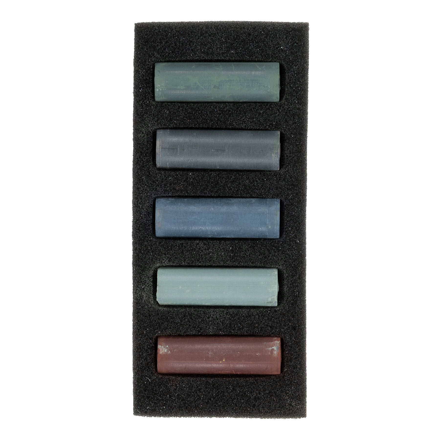 Soft Pastels Micro Sets, 5 Half Sticks, Storm Greys
