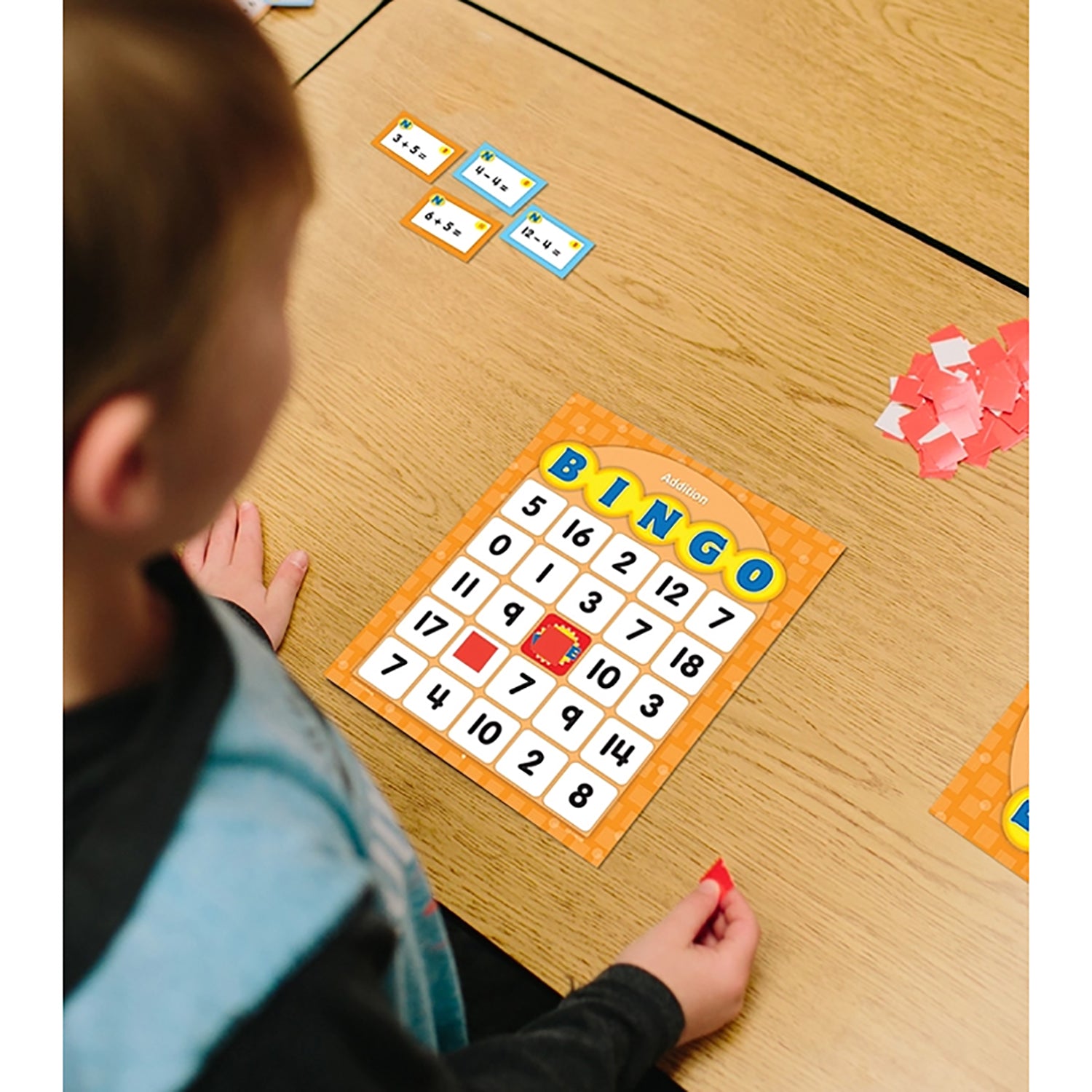 Addition & Subtraction Bingo Board Game, Grade K-2