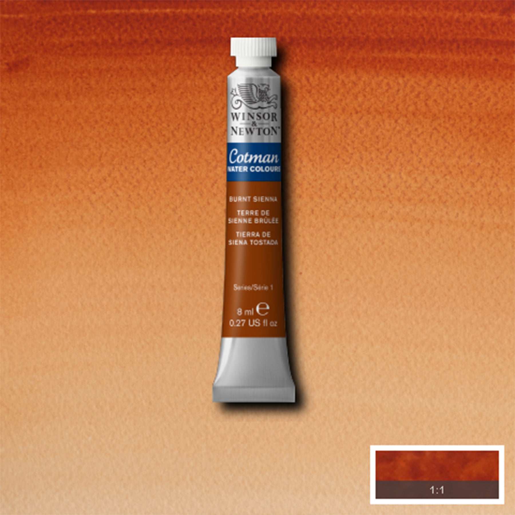 CWC 8ml tube - Burnt Sienna