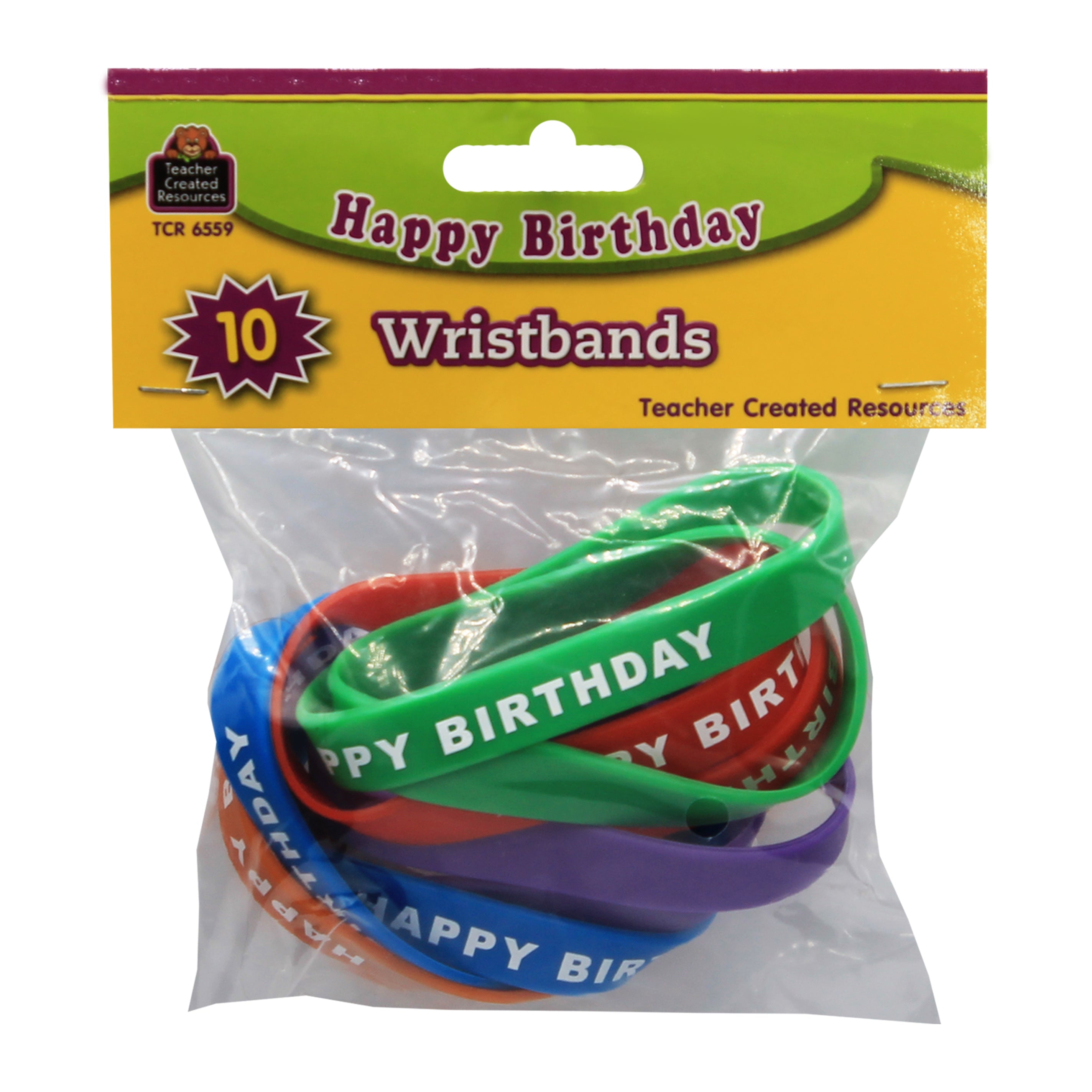 Happy Birthday Wristband Classroom Super Pack, Pack of 30