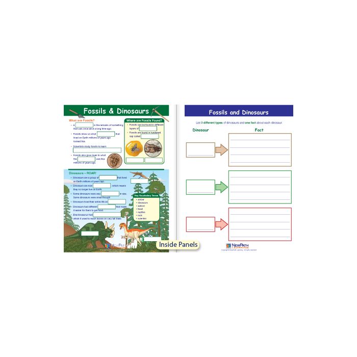 Fossils & Dinosaurs Visual Learning Guide - Grades K - 2