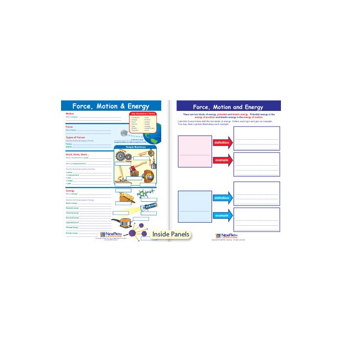 Force, Motion & Energy Visual Learning Guide - Grades 3 - 5