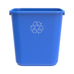 7 Gallon Recycle Basket, Blue