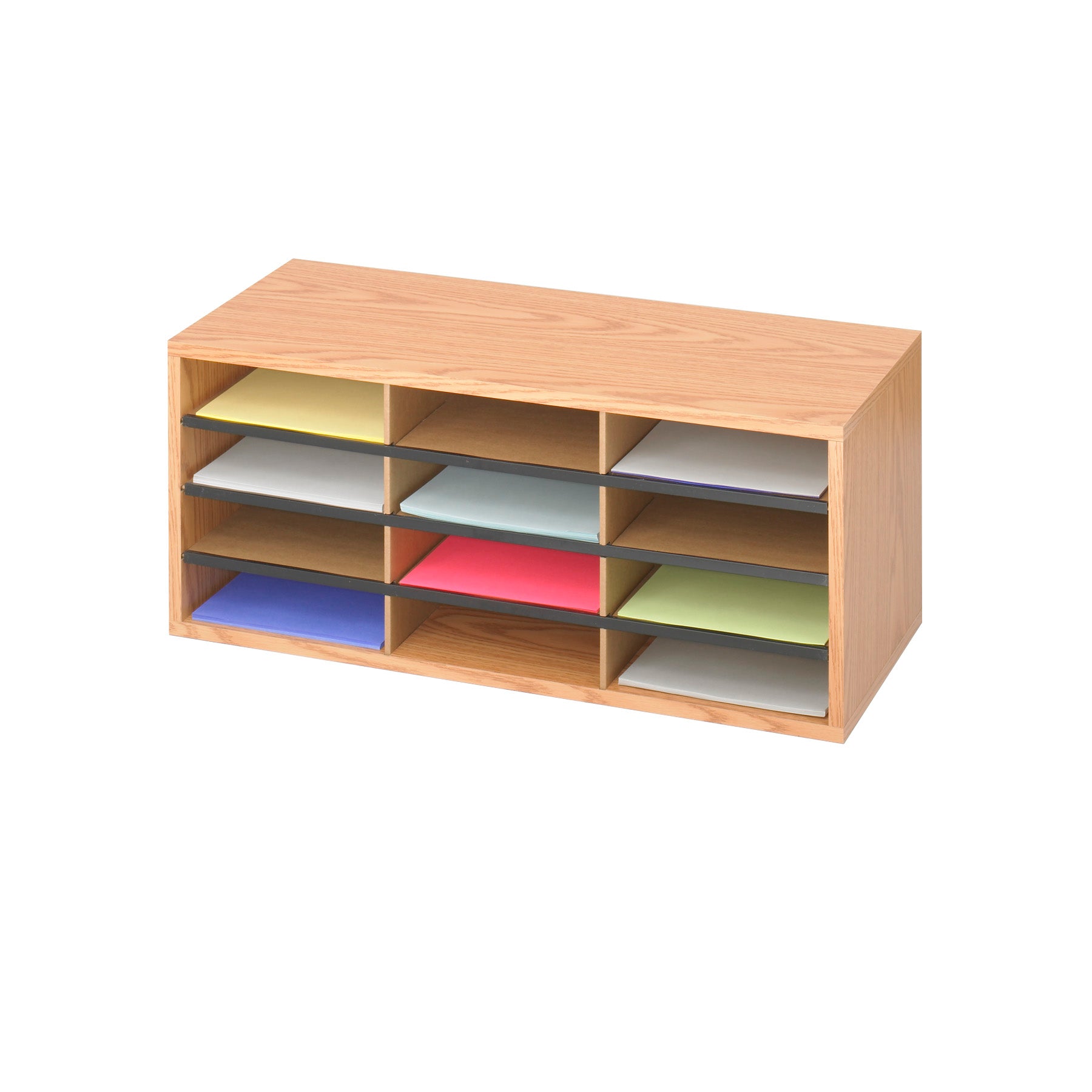Orgnzr Wood Corr 12 Comp Mok