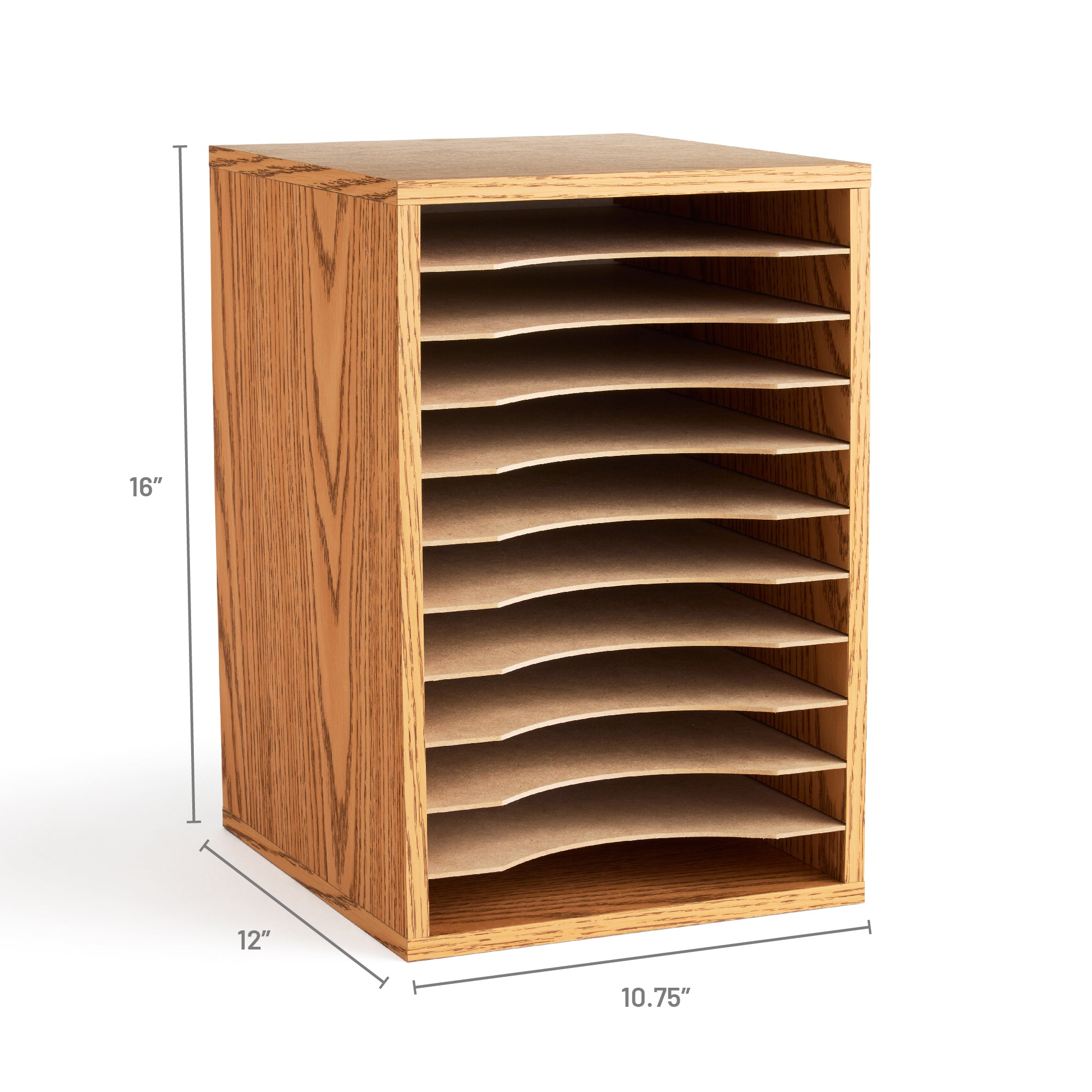 Orgnzr Wood Adj 11 Comp Mok