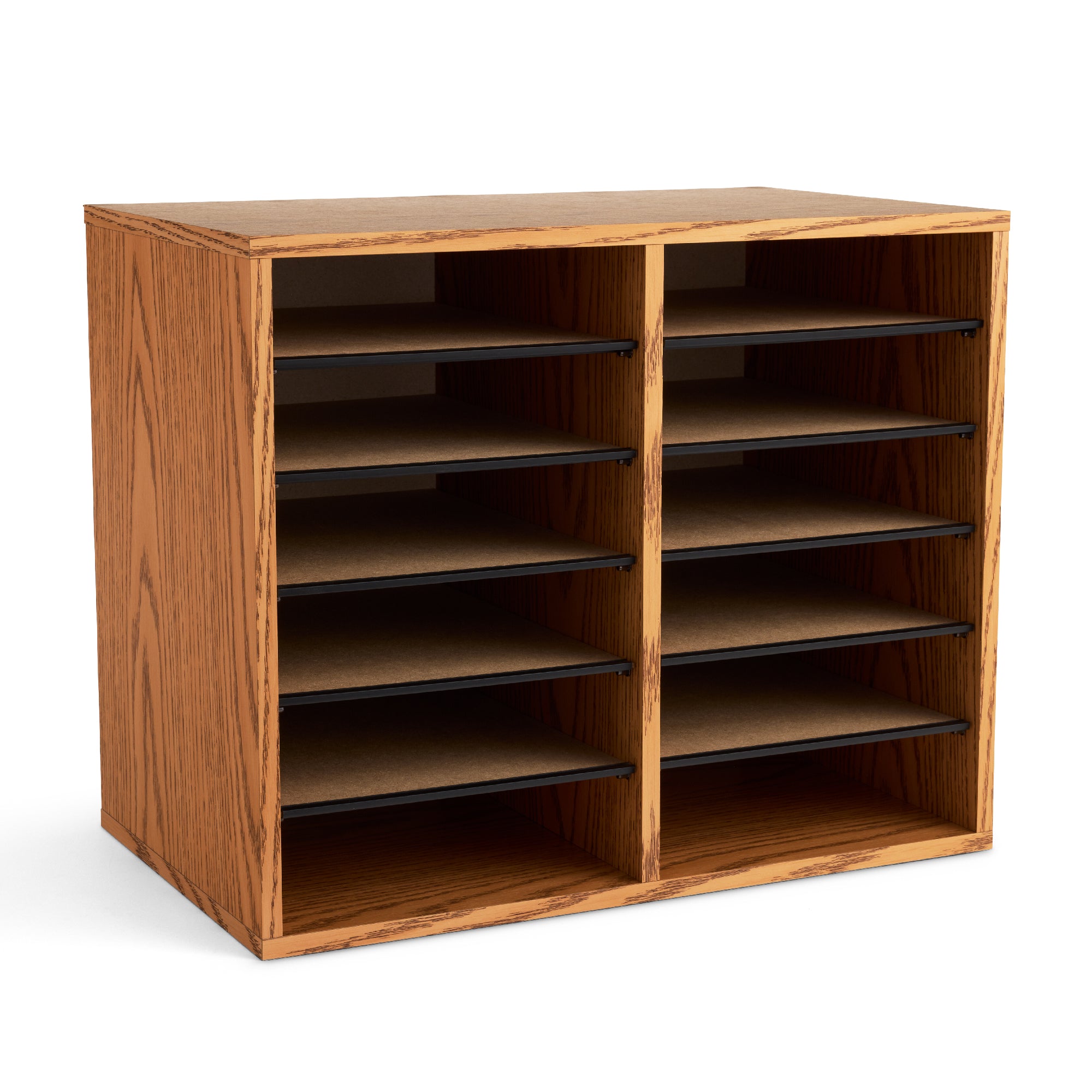 Orgnzr Wood Adj 12 Comp Mok