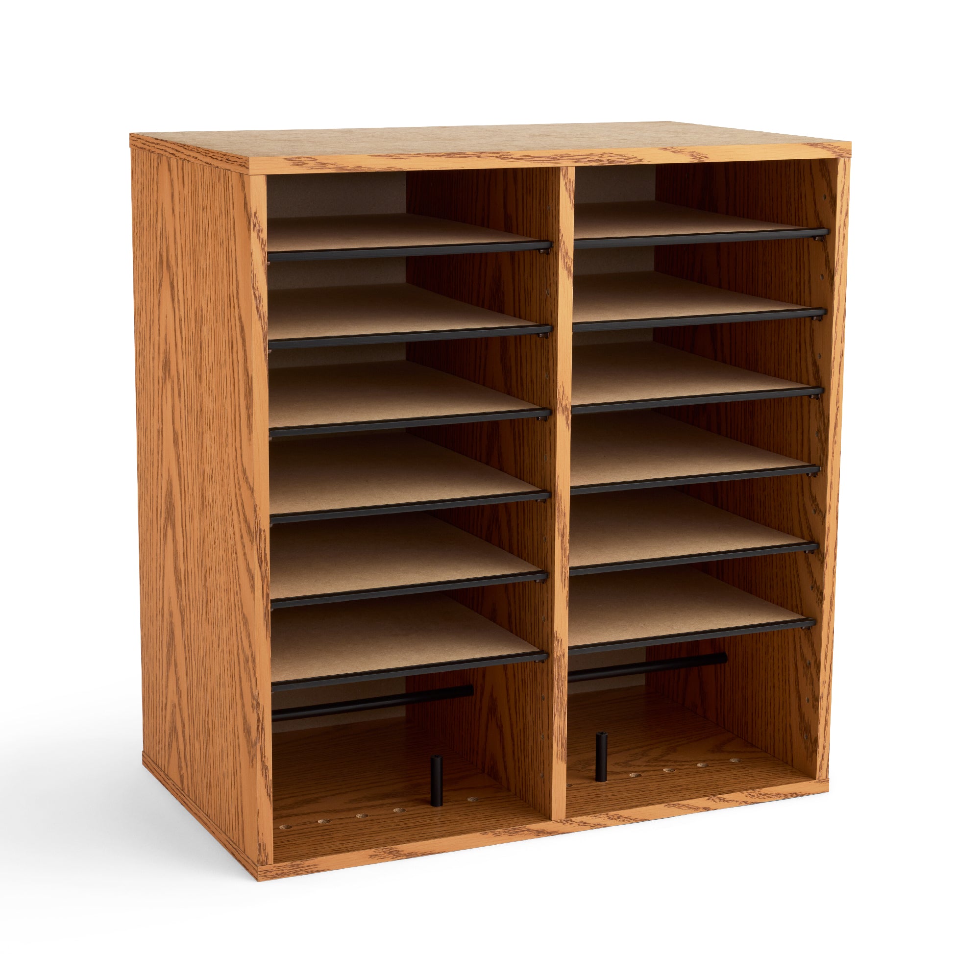 Orgnzr Wood Adj 16 Comp Mok