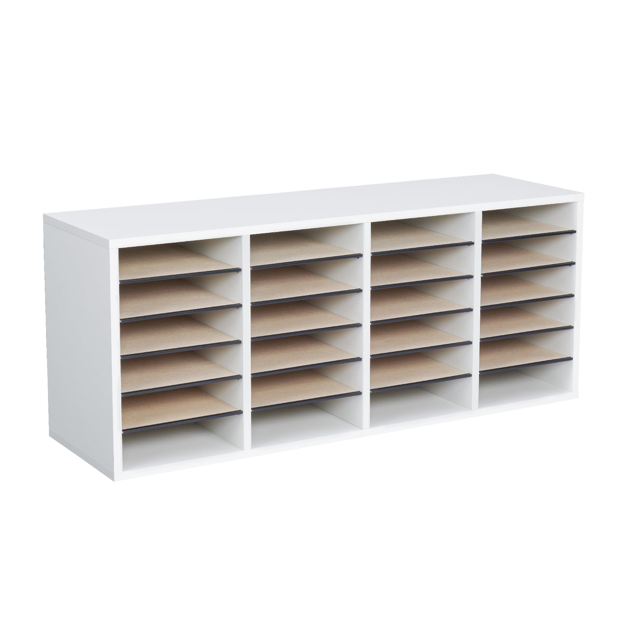 Orgnzr Wood Adj 24 Comp Gry