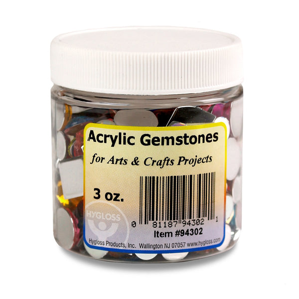 Multicolor Acrylic Gemstones - 3 oz.