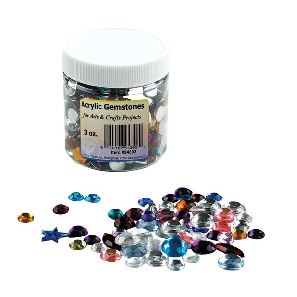 Multicolor Acrylic Gemstones - 3 oz.