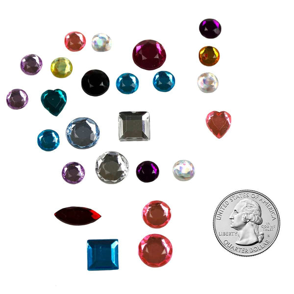 Multicolor Acrylic Gemstones - 3 oz.