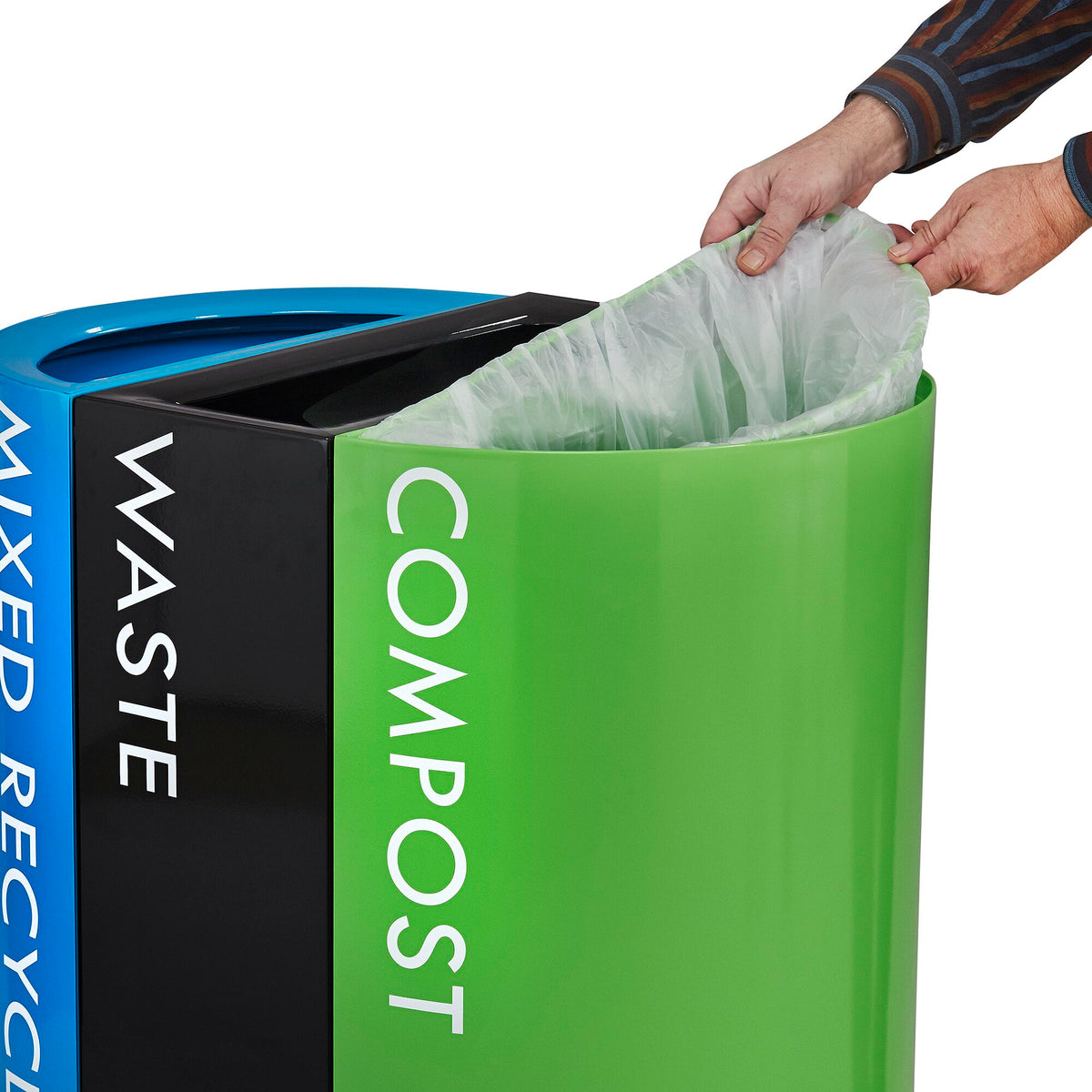 Recycling Center Rectangle Can