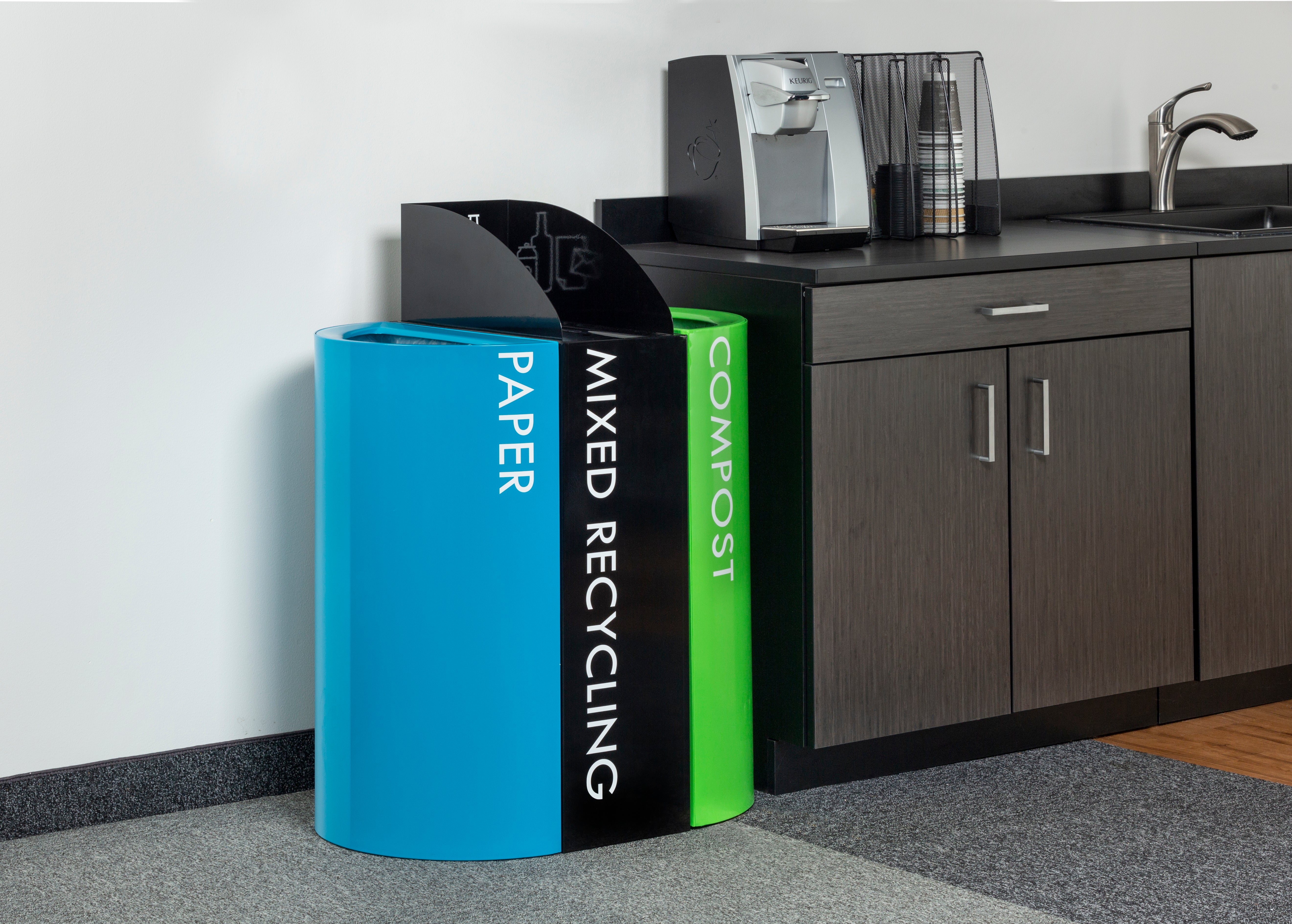 Recycling Center Rectangle Can