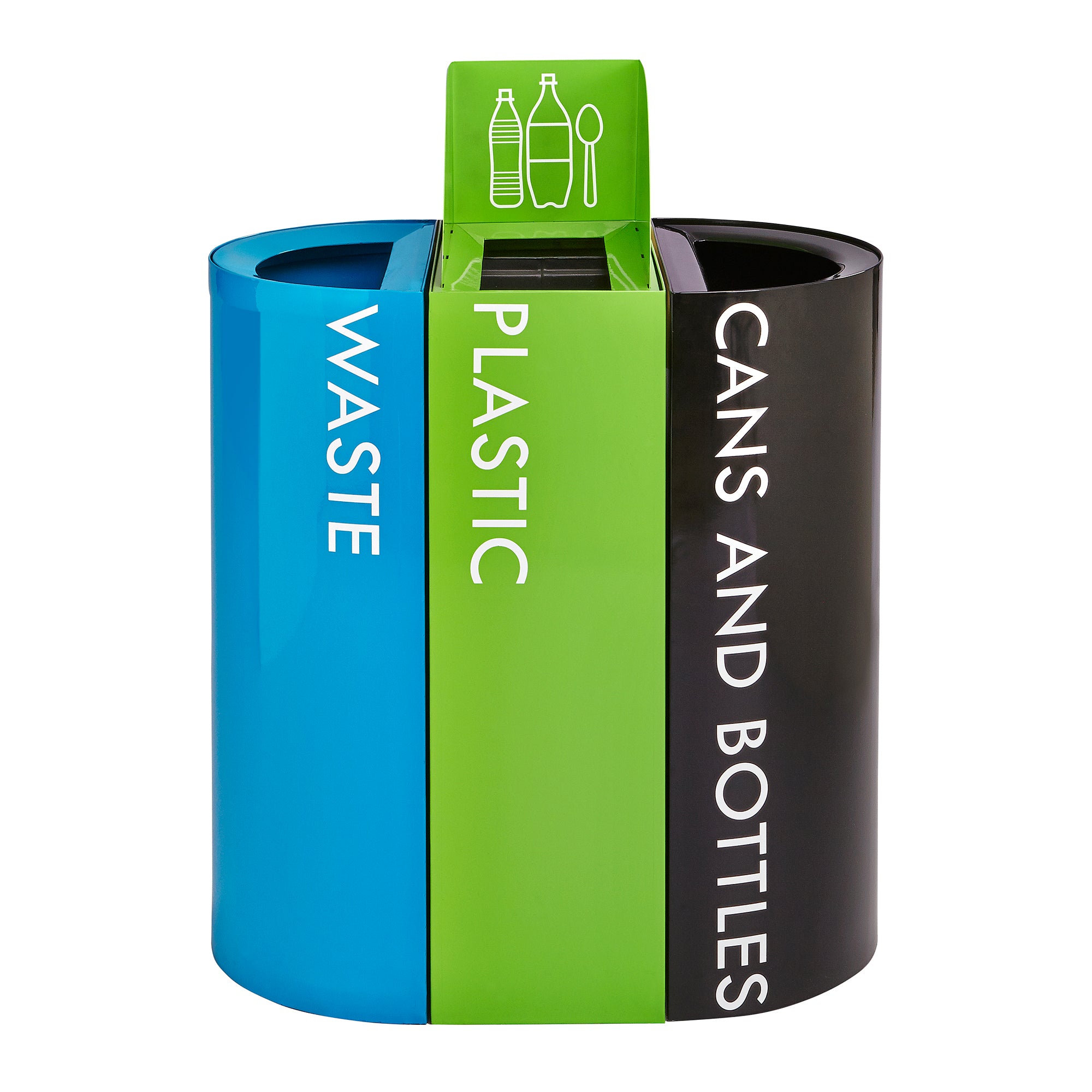 Recycling Center Half Rnd Can