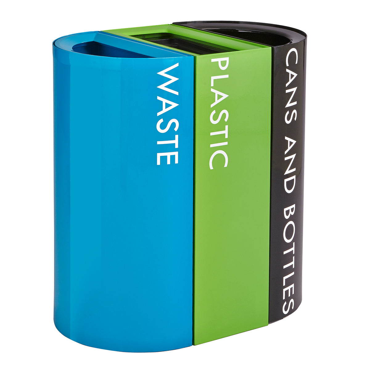Recycling Center Half Rnd Can