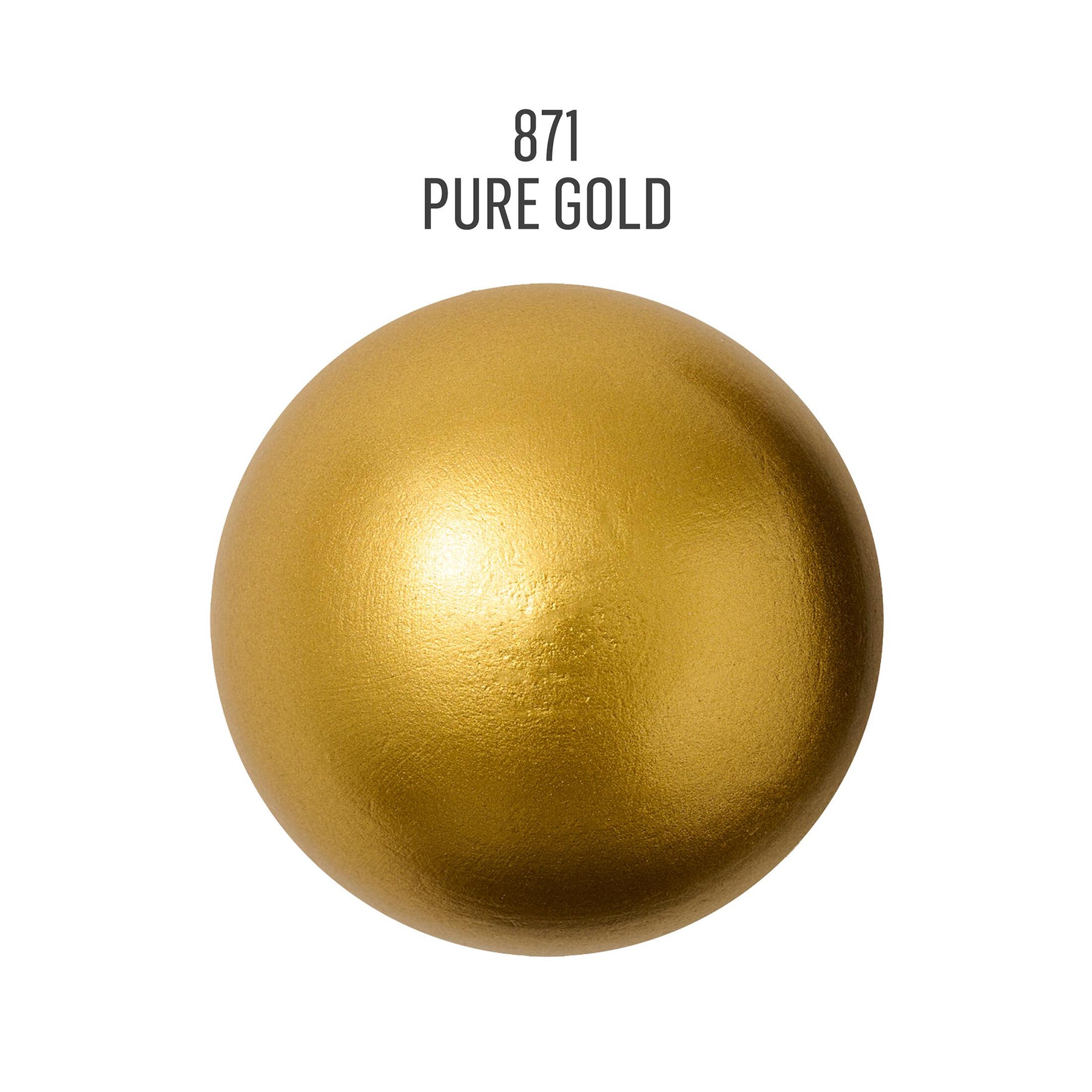 Acrylic Paint Metallic, 8oz., Pure Gold