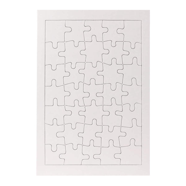 Color Your Own Puzzles - 6 ct, Rectangular, Frame 6.5"x9.5",  Puzzle 5.5"x8.25", 35 pcs per puzzle