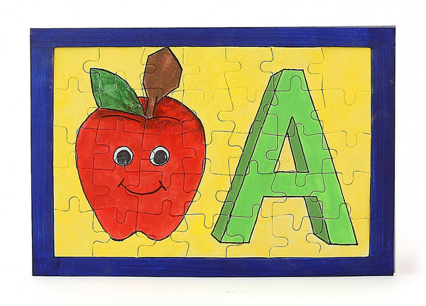 Color Your Own Puzzles - 6 ct, Rectangular, Frame 6.5"x9.5",  Puzzle 5.5"x8.25", 35 pcs per puzzle