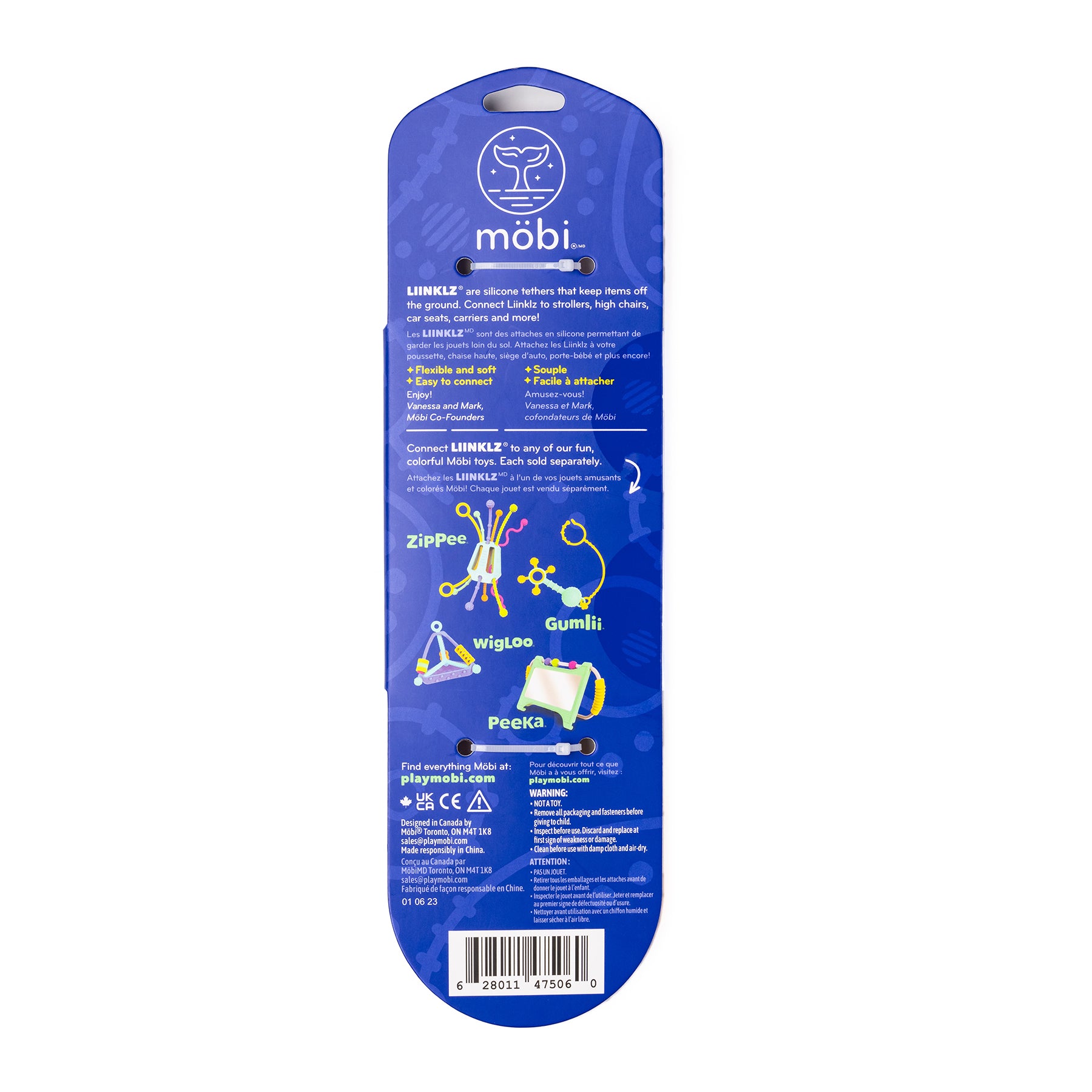 LIINKLZ® Teether ,Vibrant, 3-Pack