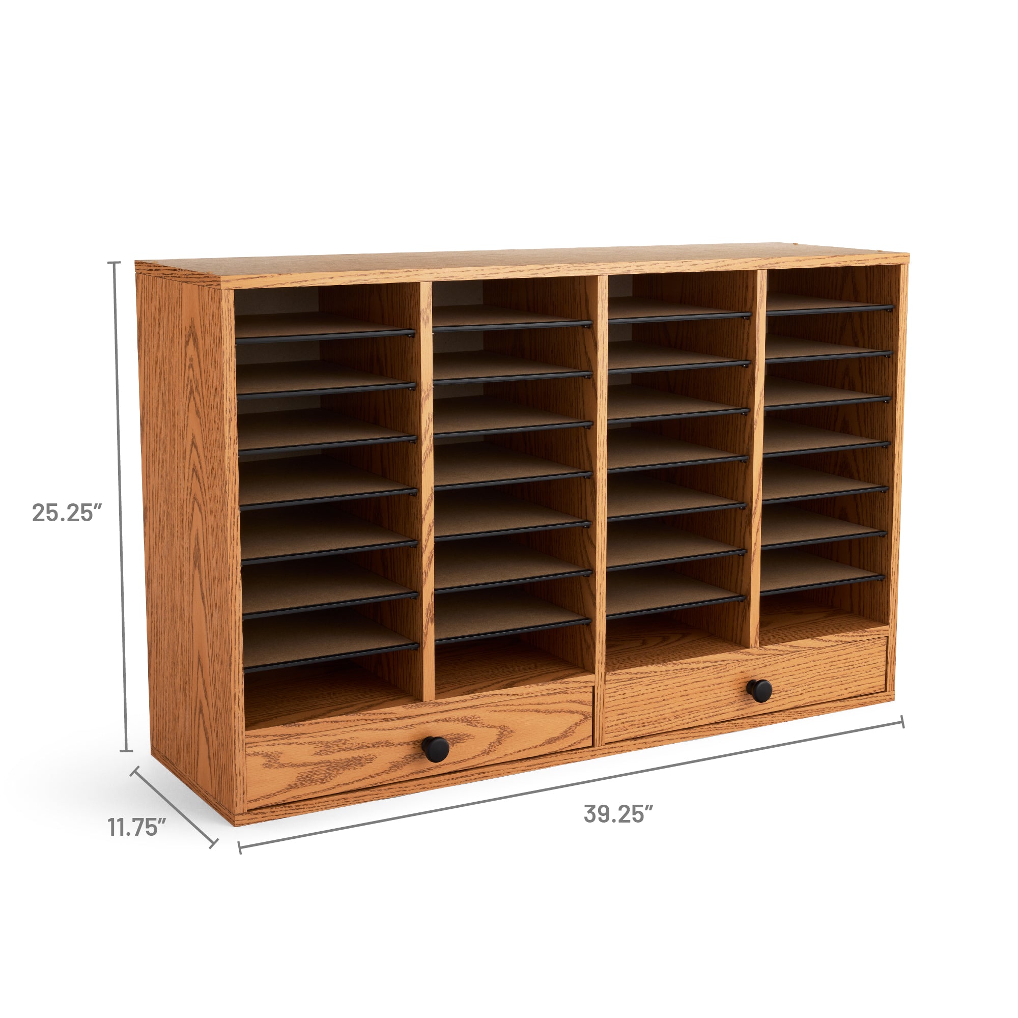 Orgnzr Wood W Drwr 32 Comp Mok