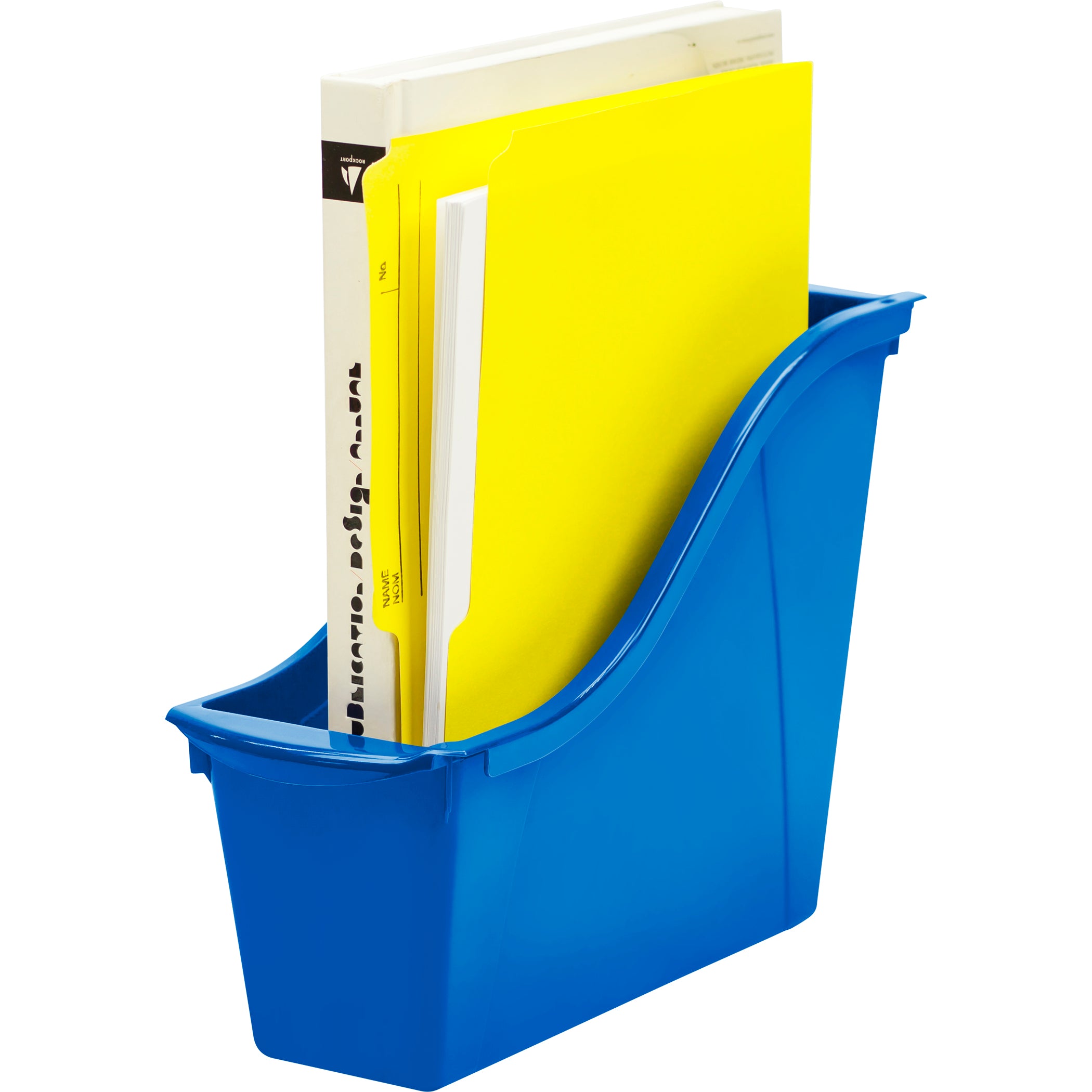 Small Book Bin, Blue