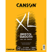XL Series Bristol Pad, Smooth Finish, Foldover Binding, 25 Sheet, 11x14 inch, 1 Count