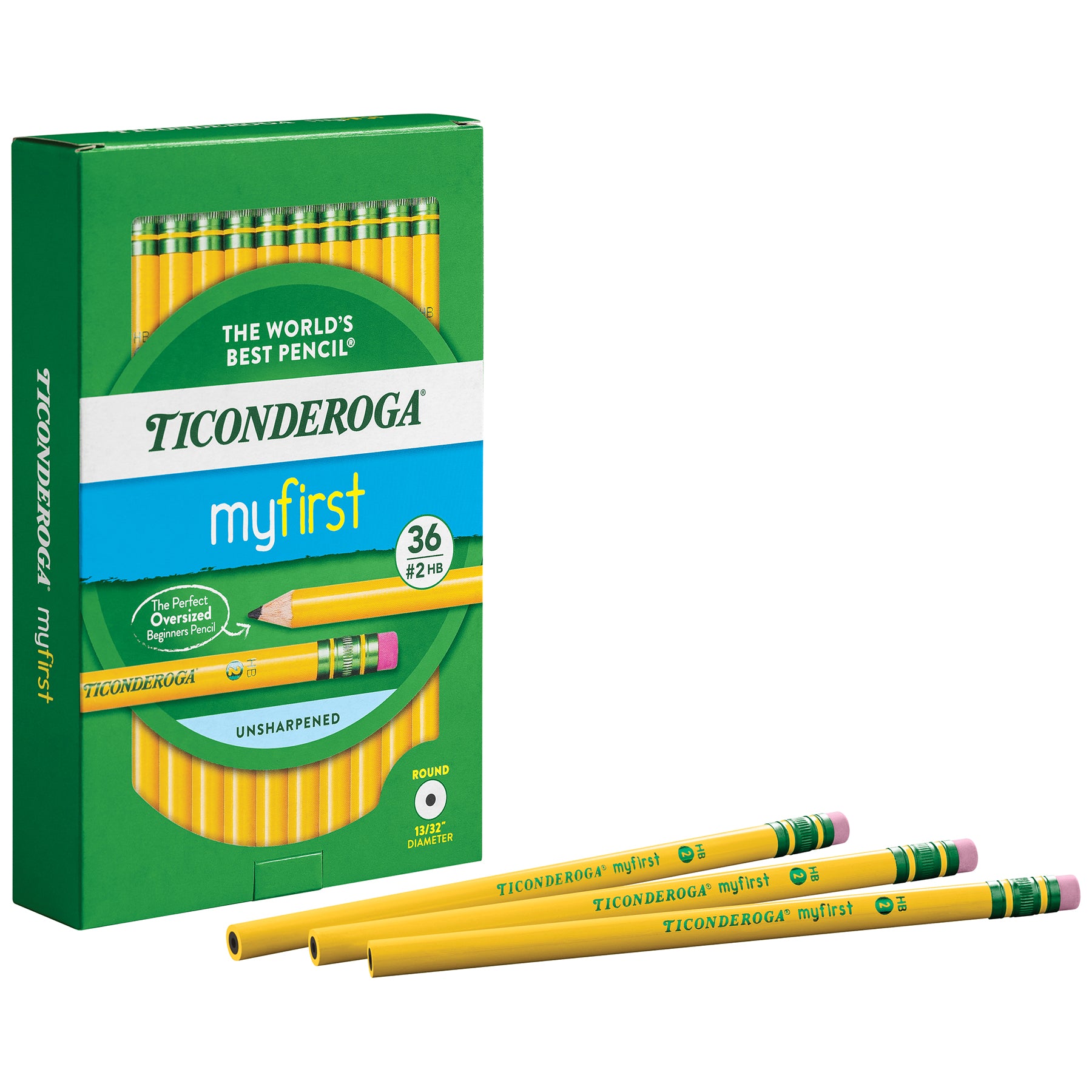 My First Ticonderoga® Pencil with Eraser, 36 Count