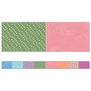 Crafty and Cool Patchwork Straight Bulletin Board Borders, 36 Feet