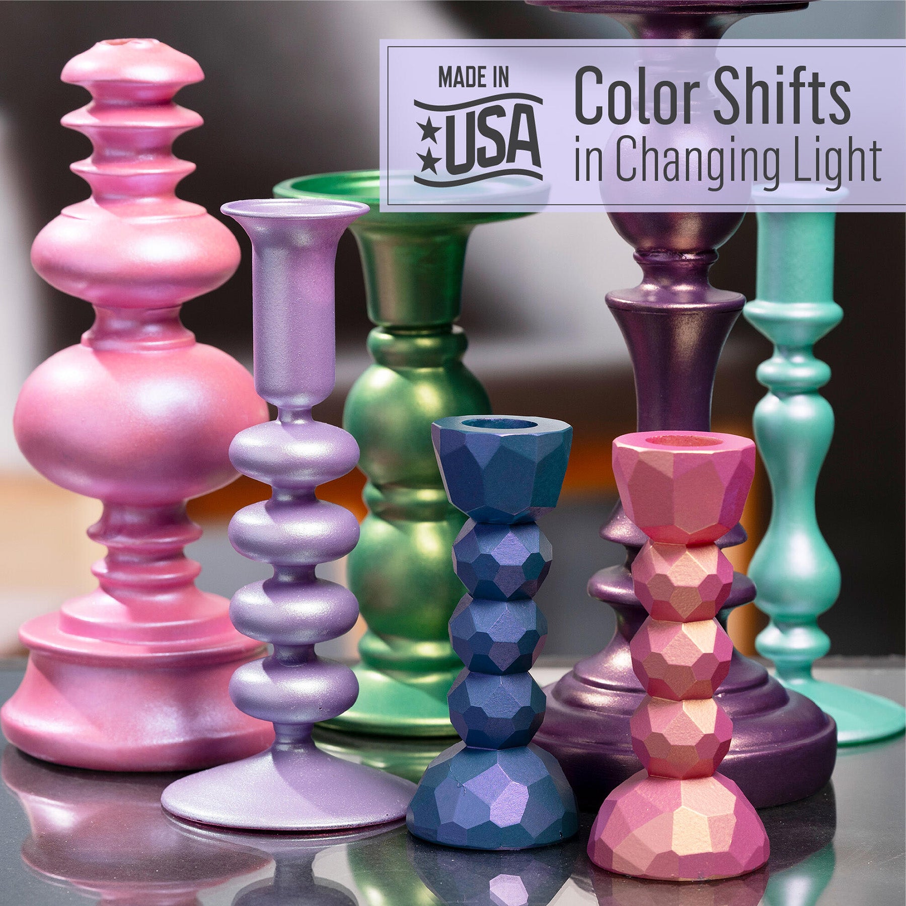 Acrylic Paint Kit, 2oz., Color Shift Chameleon, 4-Piece Set